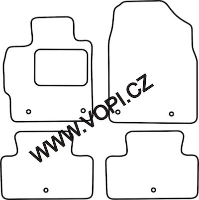 Autokoberce Mazda CX-7 benzin 2009 - 08/2012 Royalfit (2849)